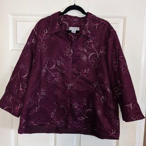 Size 2x Sag Harbor 3/4 length sleeve button down